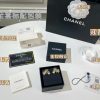 ☑️CHANEL香奈儿金色双c四叶草爱心耳钉耳环