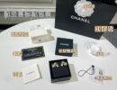 ☑️CHANEL香奈儿金色双c四叶草爱心耳钉耳环