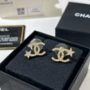 ☑️CHANEL香奈儿满钻双c星星耳钉耳环