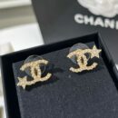 ☑️CHANEL香奈儿满钻双c星星耳钉耳环