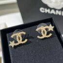 ☑️CHANEL香奈儿满钻双c星星耳钉耳环