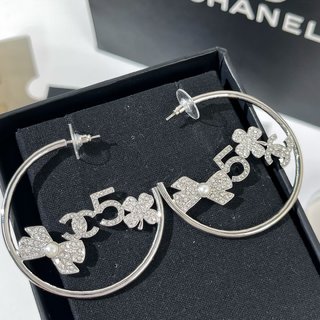 ☑️CHANEL香奈儿双c蝴蝶结5字四叶草耳钉耳环
