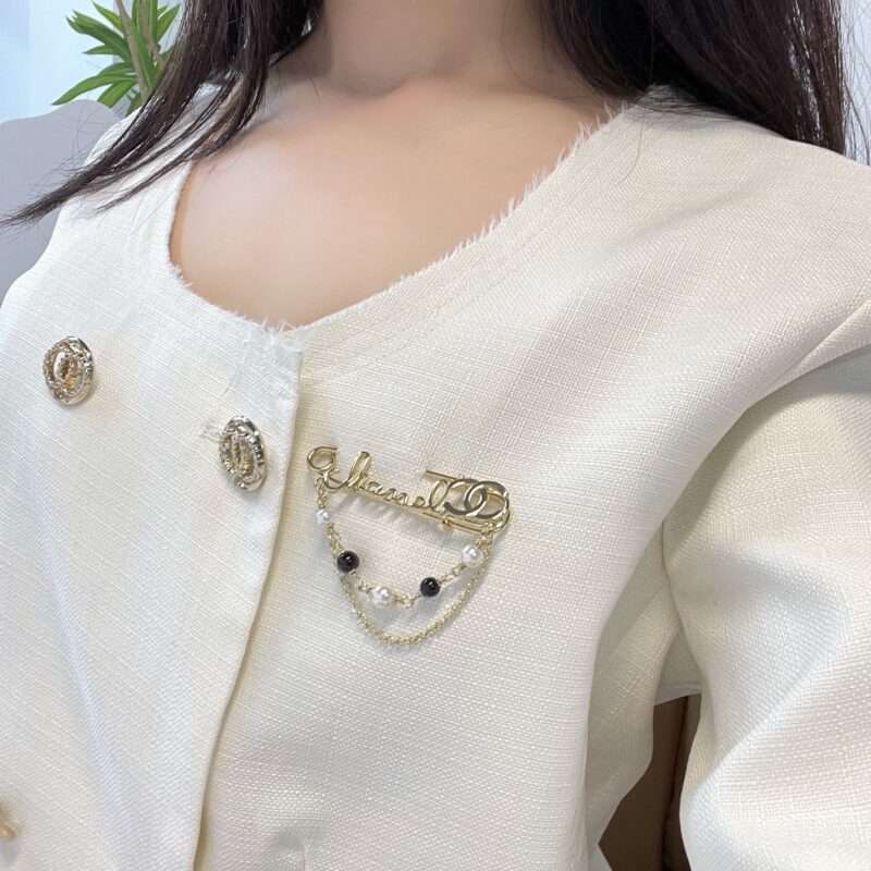 ☑️CHANEL香奈儿双c流苏珍珠别针🧷胸针 - Image 7