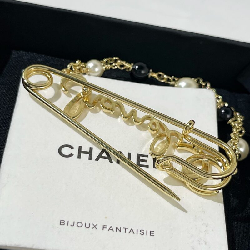 ☑️CHANEL香奈儿双c流苏珍珠别针🧷胸针 - Image 9