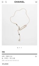 ☑️CHANEL香奈儿双c流苏珍珠别针🧷项链