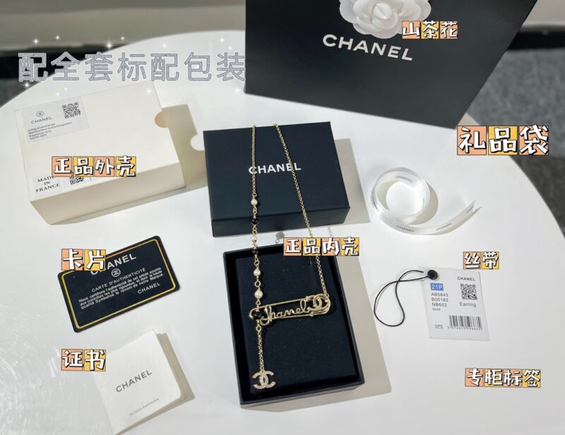 ☑️CHANEL香奈儿双c流苏珍珠别针🧷项链 - Image 3