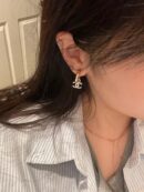 ☑️CHANEL香奈儿满钻双c耳钉耳环