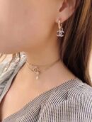 ☑️CHANEL香奈儿满钻双c耳钉耳环
