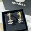 ☑️CHANEL香奈儿满钻双c耳钉耳环