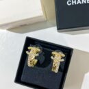 ☑️CHANEL香奈儿满钻双c菱格耳钉耳环