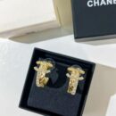 ☑️CHANEL香奈儿满钻双c菱格耳钉耳环