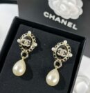 ☑️CHANEL香奈儿双c珍珠耳钉耳环