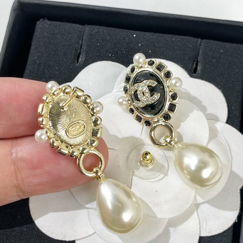 ☑️CHANEL香奈儿双c珍珠耳钉耳环 - Image 10