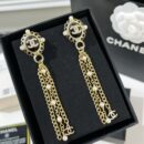 ☑️CHANEL香奈儿双c珍珠流苏耳钉耳环