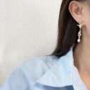 ☑️CHANEL香奈儿双c粉钻水滴耳钉耳环