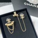 ☑️CHANEL香奈儿双c不对称耳钉耳夹