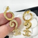 ☑️CHANEL香奈儿 金色 双c 耳钉耳环