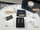☑️CHANEL香奈儿 金色 双c 耳钉耳环