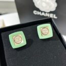 ☑️CHANEL香奈双c黄色绿色亚克力耳钉耳环
