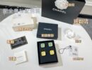 ☑️CHANEL香奈双c黄色绿色亚克力耳钉耳环