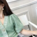 ☑️CHANEL香奈儿双c十字珍珠耳钉耳环