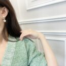 ☑️CHANEL香奈儿双c四叶草桃心耳钉耳环