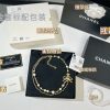 ☑️CHANEL香奈儿蝴蝶结黑皮绳珍珠项链颈链