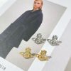 ☑️ Vivienne Westwood西太后满钻土星耳钉耳环