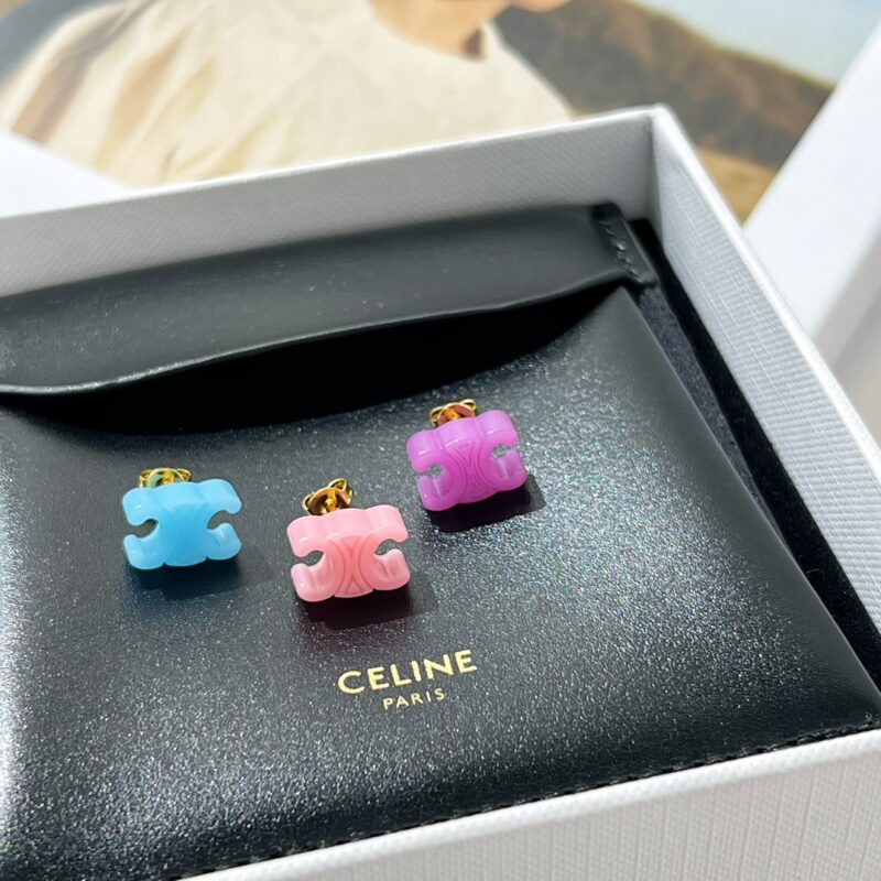 Celine赛琳凯旋门马卡龙耳钉三件套 - Image 9