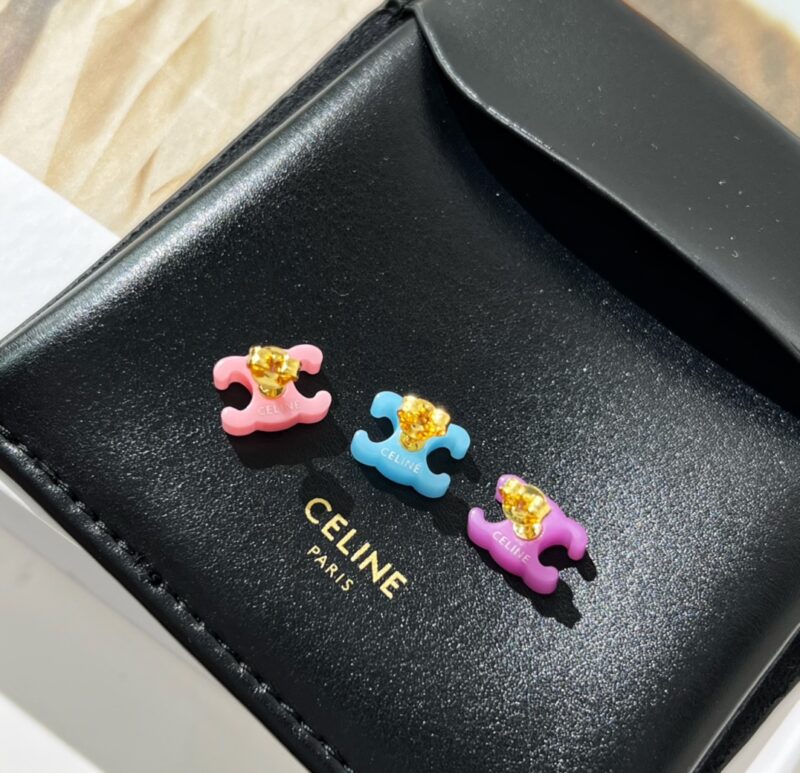 Celine赛琳凯旋门马卡龙耳钉三件套 - Image 10