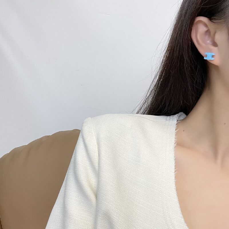 Celine赛琳凯旋门马卡龙耳钉三件套 - Image 6