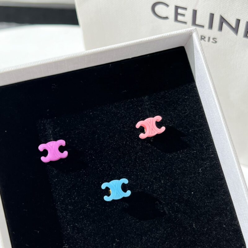 Celine赛琳凯旋门马卡龙耳钉三件套 - Image 4