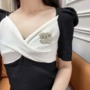 ☑️CHANEL香奈儿双c满钻胸针