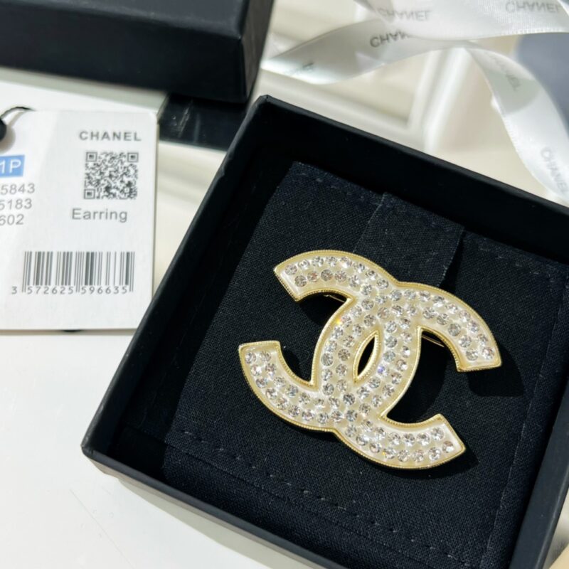 ☑️CHANEL香奈儿双c满钻胸针 - Image 3