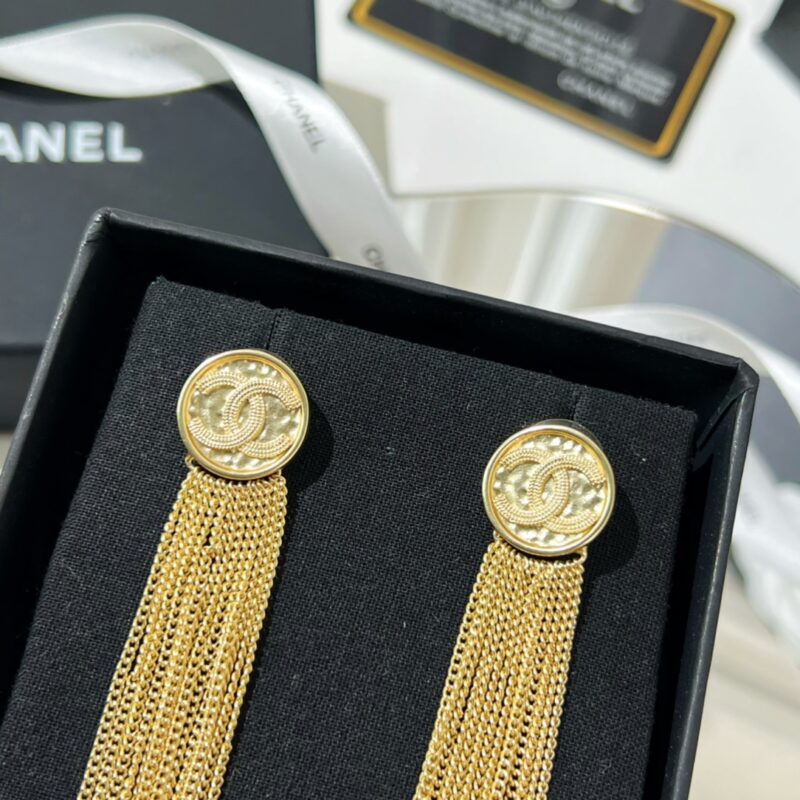 ☑️CHANEL香奈儿双c流苏耳钉耳环 - Image 6