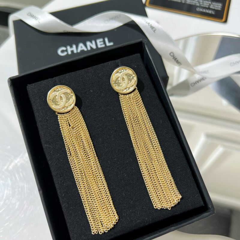 ☑️CHANEL香奈儿双c流苏耳钉耳环 - Image 5