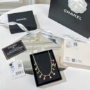 ☑️CHANEL香奈儿双c流苏彩色珠项链