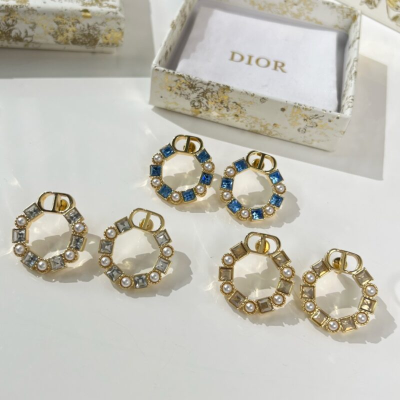☑️DIOR迪奥CD方钻耳钉耳环 - Image 7