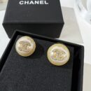 ☑️CHANEL香奈儿双c圆形耳钉耳环