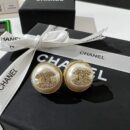 ☑️CHANEL香奈儿双c圆形耳钉耳环