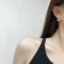 ☑️CHANEL香奈儿双c满钻耳钉耳环