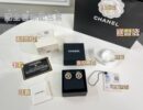 ☑️CHANEL香奈儿双c圆形满钻耳钉耳环