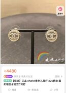 ☑️CHANEL香奈儿双c圆形满钻耳钉耳环