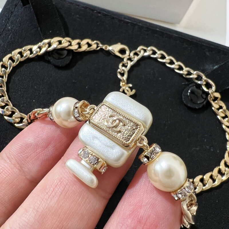 ☑️CHANEL香奈儿choker5字香水瓶珍珠项链颈链 - Image 8