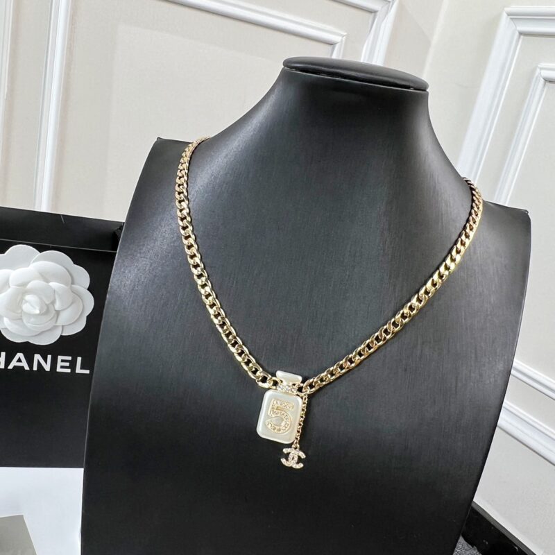 ☑️CHANEL香奈儿双c 5字香水瓶项链 - Image 7