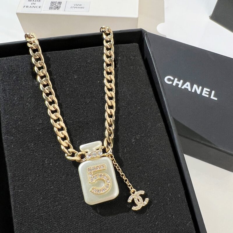 ☑️CHANEL香奈儿双c 5字香水瓶项链 - Image 6