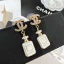 ☑️CHANEL香奈儿双c 香水瓶耳钉耳环