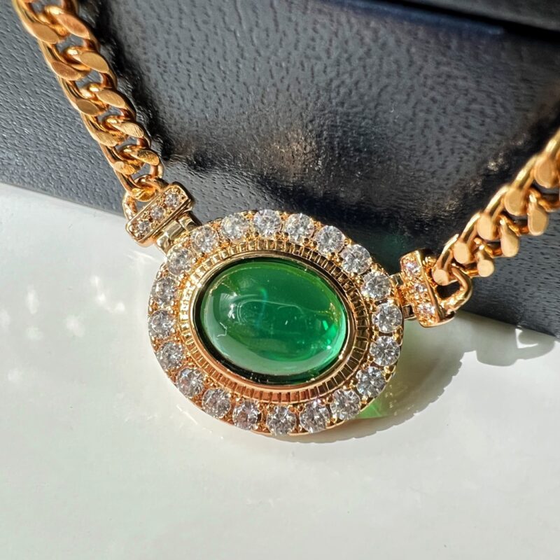萧邦PRECIOUS LACE VAGUE绿钻项链 手链 耳钉 - Image 10