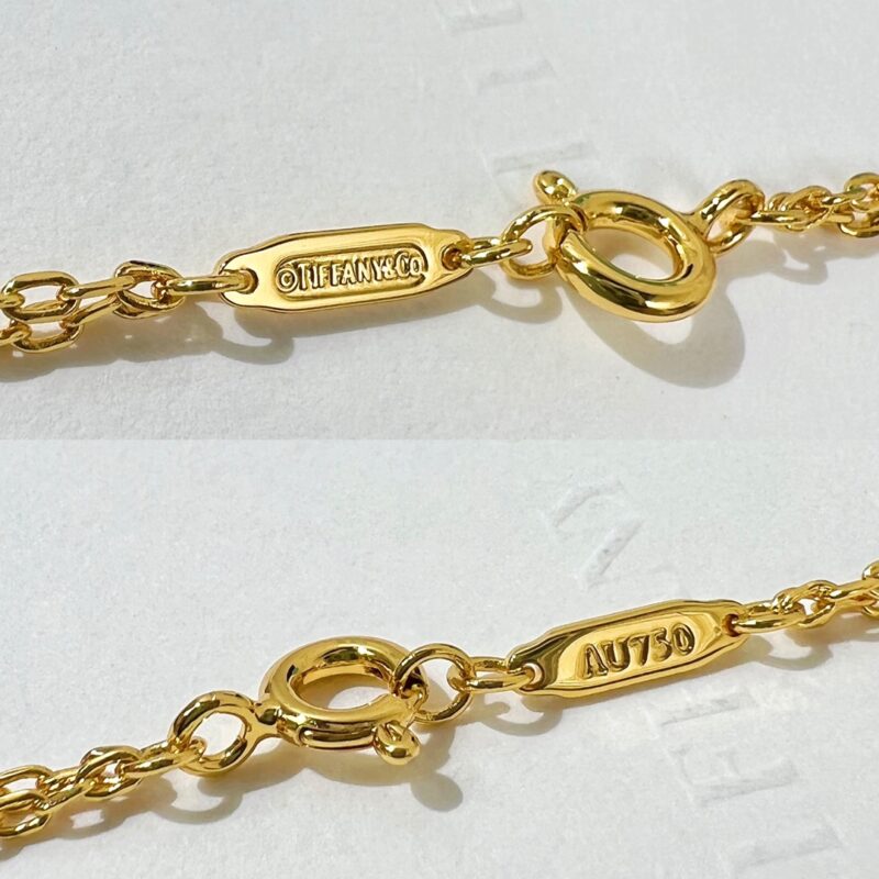 Tiffany&co 蒂芙尼粉钻满钻双链环项链 - Image 10