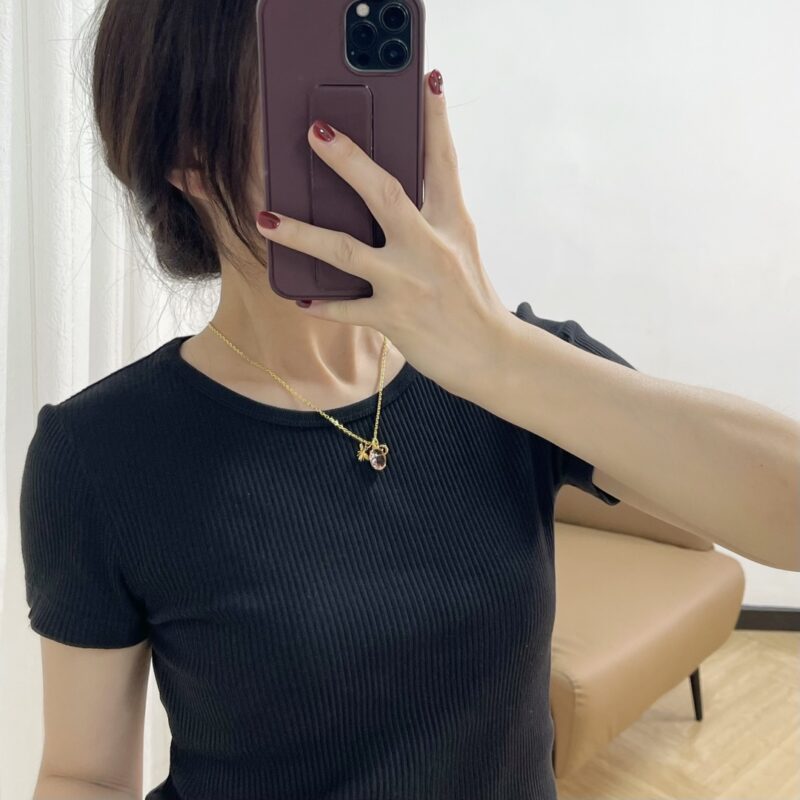 ☑️DIOR迪奥CD粉钻蜜蜂项链 - Image 10